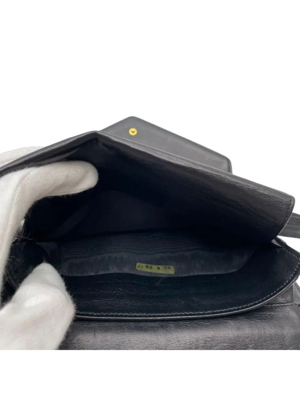 Chanel Bicolor Quilted Trifold Clutch Hand